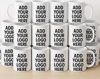 Bulk Order 36 Custom Logo Coffee Mugs: Company Branding