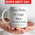 Custom Photo Coffee Mug Gift For Him Her Couples Office Mugs, Company Coffee Cups, Business Mugs
