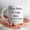 Custom Photo Coffee Mug Gift For Him Her Couples Office Mugs, Company Coffee Cups, Business Mugs