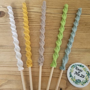 Supporti per piante colorati, supporti per piante annodati a mano, pali di supporto per piante in macramè, supporto per piante da appartamento
