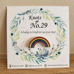 Rainbow Pin Badge: Small Metal Enamel Pin