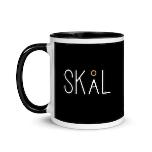 SKÅL Skol Vikings Scandinavian Mug with Minimalist Nordic Design - Swedish & Nordic Gift - 11oz Perfect for Vikings Fans Skal - Ceramic Mug