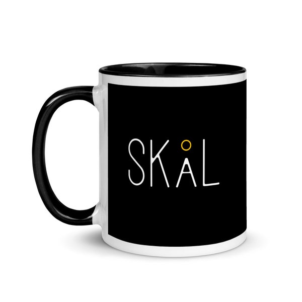 SKÅL Skol Vikings Scandinavian Mug with Minimalist Nordic Design - Swedish & Nordic Gift - 11oz Perfect for Vikings Fans Skal - Ceramic Mug