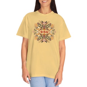 SISU Comfort Colors Shirt Finland Gift Finnish Gift Swedish Gift Nordic Gift Scandinavian Folk Art T-Shirt Suomi Sisu Gift Tee