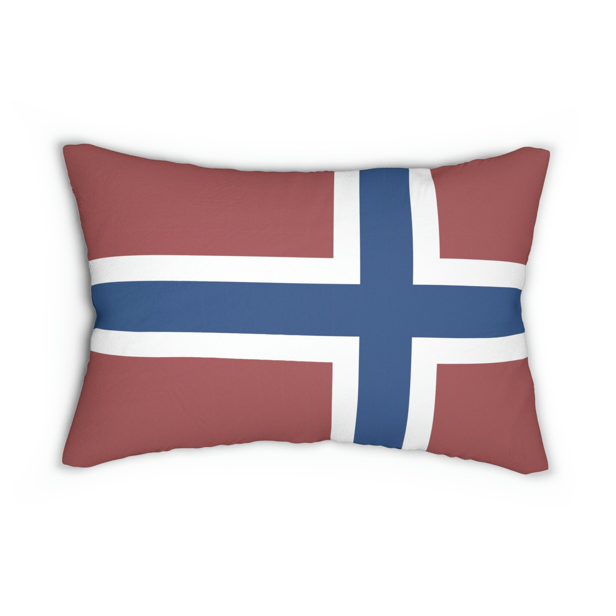 Photo inspiration: Norwegian Flag Lumbar Pillow Decorative Pillow Cover Photo Inspiration