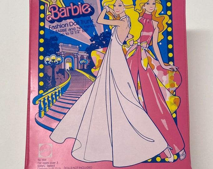 Vintage Barbie Fashion Doll Trunk Mattel 1977 No. 1004 Etsy