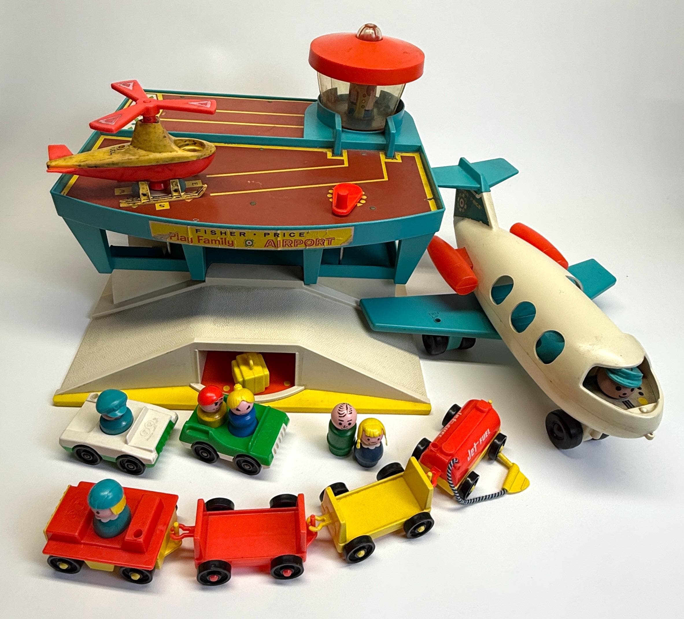 Fisher Price Little People Airport – Pick Your Part: Luggage, Pilot, Stewardess, Bag (Series 7)