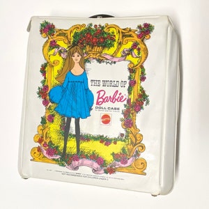 Vintage The World Of Barbie Doll Case, Mattel 1968, White No. 1002