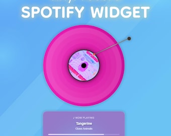 Widget de transmisión de Spotify personalizable: colores dinámicos de álbumes, OBS Studio, discos de vinilo