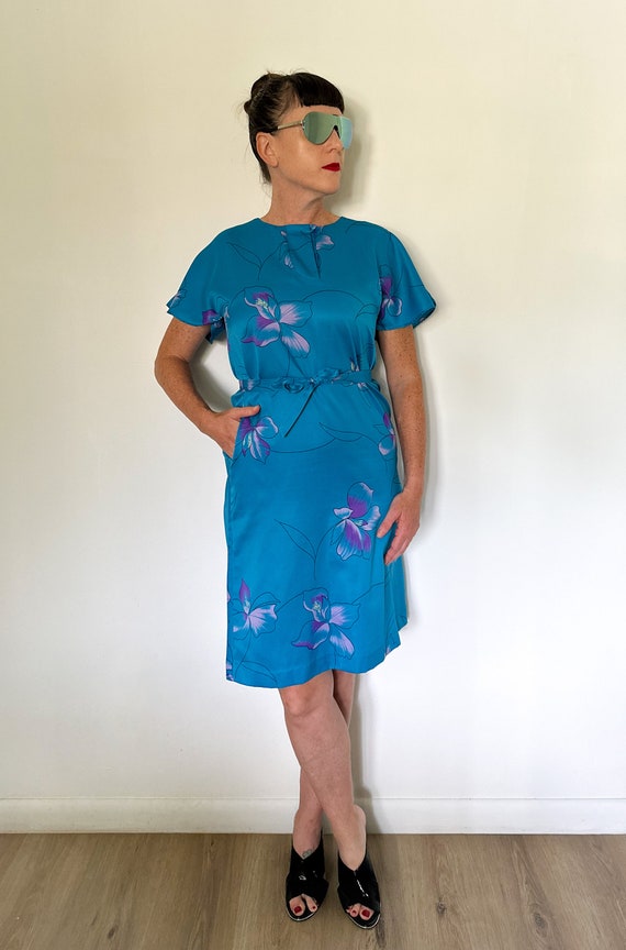 Vintage Made-in-Hawaii Floral Dress - image 1