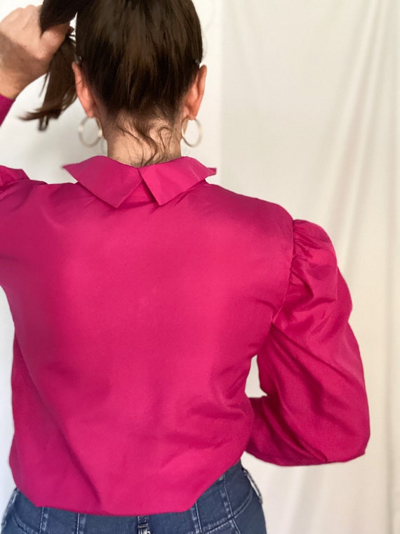 Hot Pink Vintage Blouse - image 5