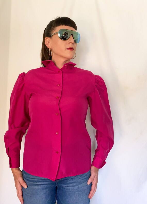 Hot Pink Vintage Blouse - image 7