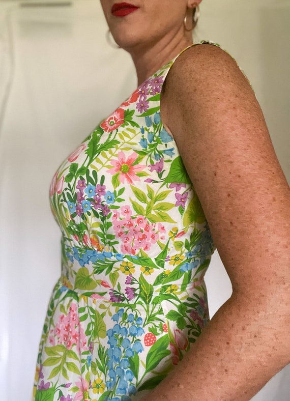 Vintage Floral Dress - image 4