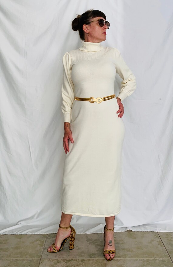 Cream Colored Sweater Dress - Etsy