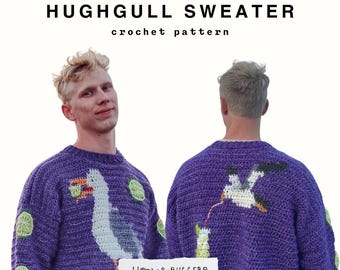Hughgull Sweater Crochet Pattern **PDF PATTERN ONLY**