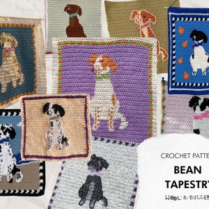 Bean Tapestry Crochet Pattern **PDF ONLY!!**