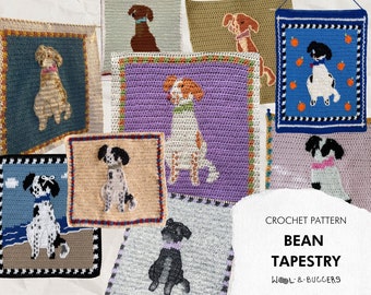 Bean Tapestry Crochet Pattern **PDF ONLY!!**