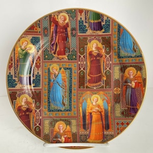 Punch Studio Angel Plate Angels In Harmony Porcelain Playing Instruments