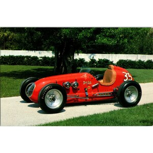 1948 Don Lee Special Indianapolis Racer Long Island Auto Museum Chrome Carte postale
