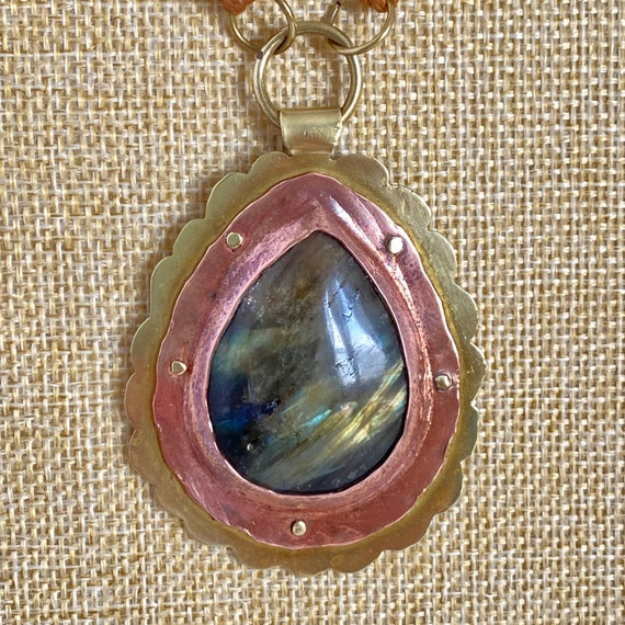 Labradorite Brutalist Handmade Cold Connections C… - image 1