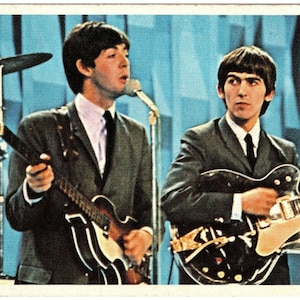 1964 Beatles Diary Cards #36A Paul George TOPPS TCG Ringo Speaking