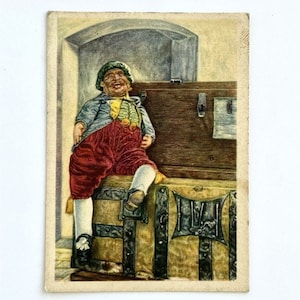 Vintage Côte dOr belgische Schokoladen-Werbekarte FOLKLORE BELGE No 111