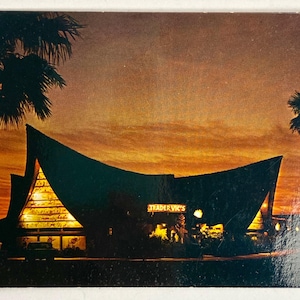 Trader Vics Scottsdale Az Petley Vintage Postkarte Mid-Century Architekturdesign