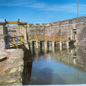 c1960 Castillo De San Marcos National Monument St Augustine FL Postkarte 6x9in