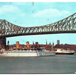 1964 Empress of Scotland Schiff in Montreal Kanada Chrome Postkarte Gepostet