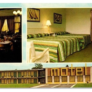 Vintage Best Western Invitation Inn Edgewood Maryland Panorama Cartolina cromata