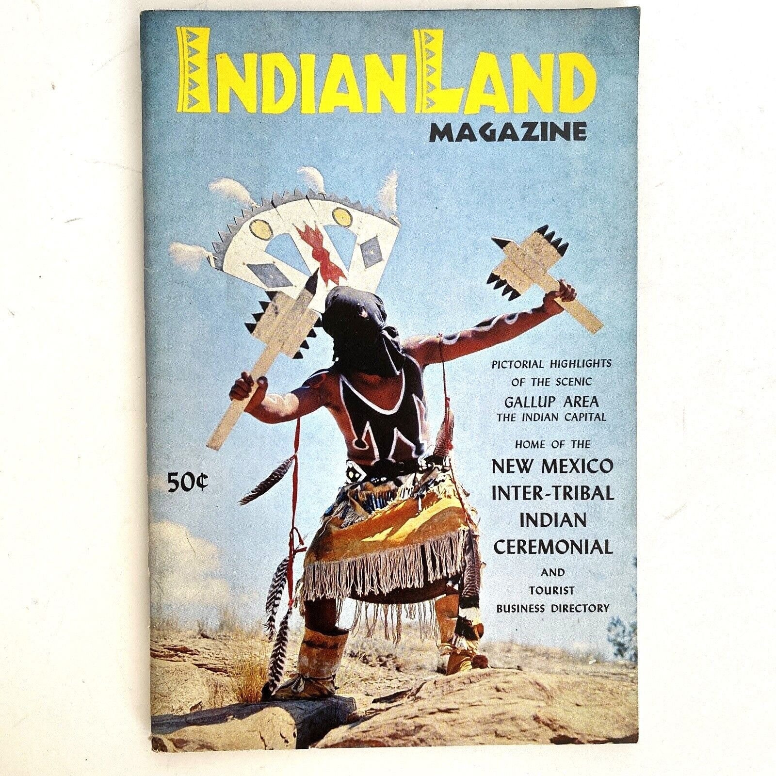 1960 US Indian Land Magazine Cerimoniale indiano intertribale Gallup New Mexico