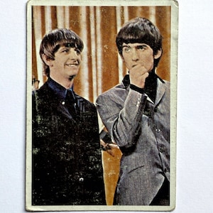 1964 Beatles Diary Cards #26A Ringo i George TOPPS TCG Ringo mówi