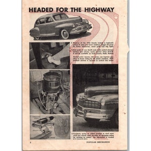 1945 Vintage Lincoln Mercury Car 1946 Models Print Ad Beliebte Mechanik September