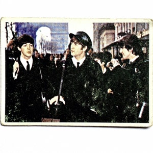 1964 Beatles Diary Cards #19A Paul, John i George TOPPS TCG Paul mówi