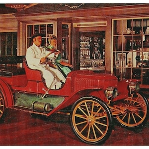 1910 Stanley Steamer Touring Car Henry Ford Auto Museum Chrome Postcard