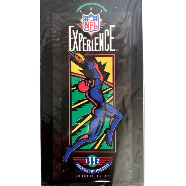 1990s NFL Experience Super Bowl XXVI Oversized Football Card Set Factory Sealed