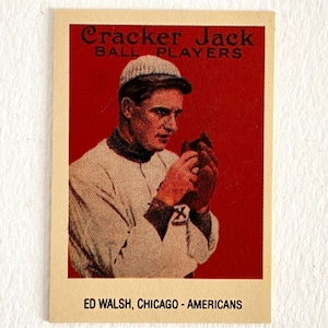 Ed Walsh 1915 Cracker Jack Card #36 Ristampa 23/24 Chicago Americans 1993