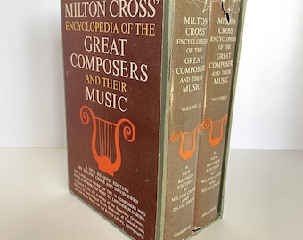 Milton Cross Encyclopedia Great Composers Music Book Set Vol 1 & 2
