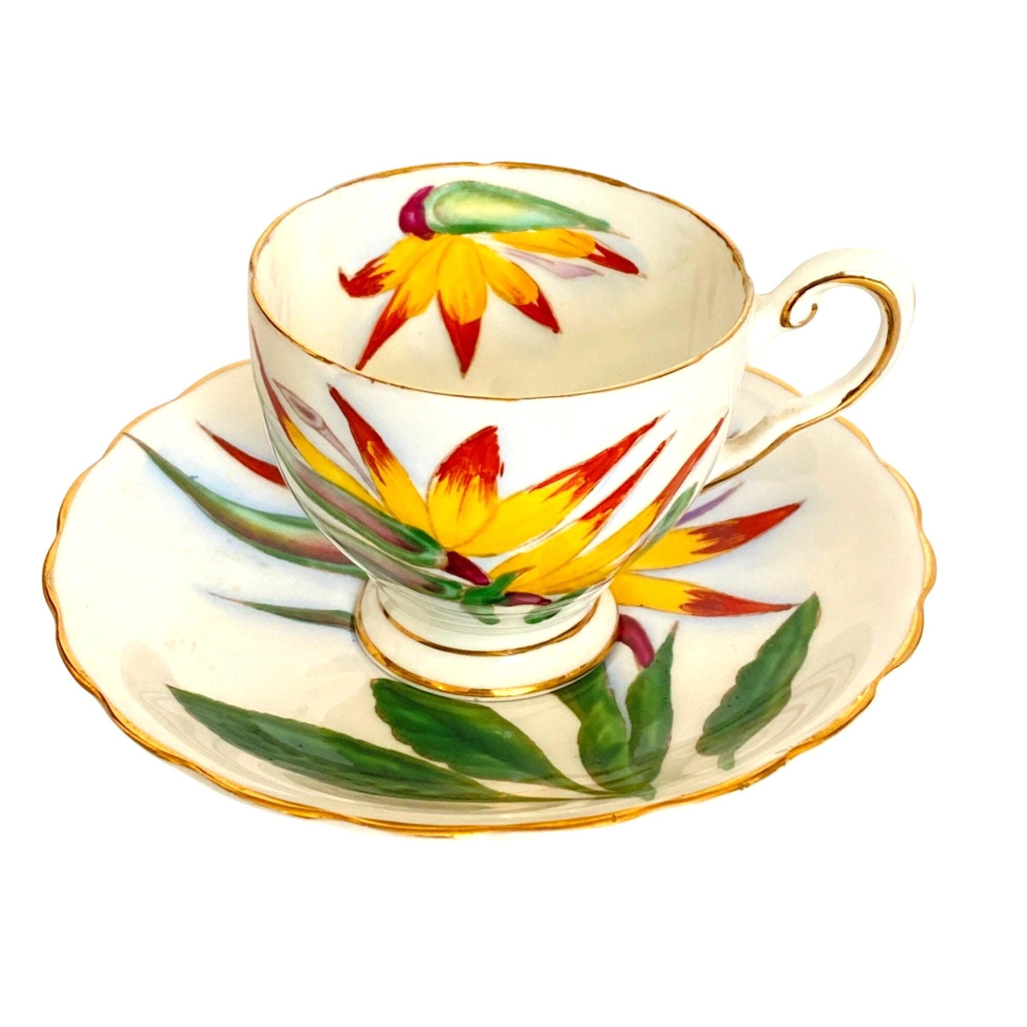 Vintage China With Bird of Paradise - Etsy