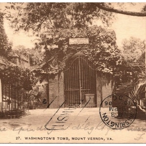 1906 George Washington Tomb Mount Vernon VA dos indivis Carte postale