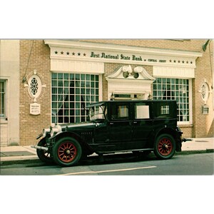 1920 Mercer Limousine Automobile Car Long Island Auto Museum Chrome Carte postale
