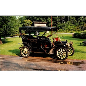 1909 Packard Modèle 18 Voiture de tourisme Long Island Auto Museum Chrome Carte postale