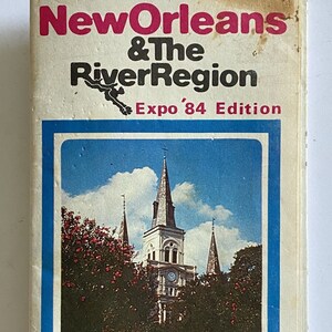 1984 Vintage New Orleans LA Expo Edition Besucher Karte von K & B Apotheke Soda Shop