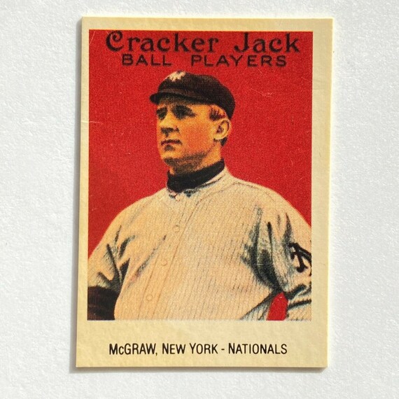 John Mcgraw 1915 Cracker Jack Card #69 Reprint 21 / 24 New York