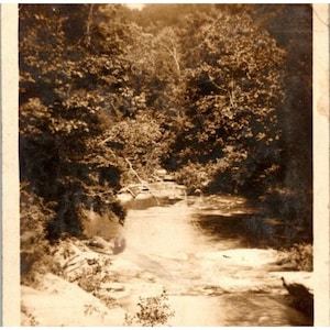 c1910 RPPC Illinois Backwood River Dance Invite Divided Back Real Photo Postcard