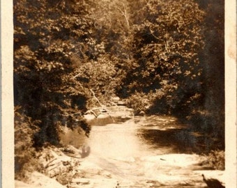 c1910 RPPC Illinois Backwood River Dance Invite Divided Back Real Photo Postkarte