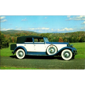 1929 Rolls-Royce Phantom 1 Cabriolet Long Island Auto Museum Chrome Carte postale