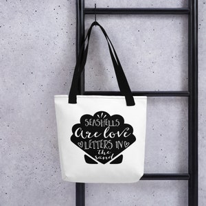 Seashells na sacola da areia de <br> Entrega Rápida? Bolsa de praia | Presentes para ela | Presente para namorada | Presente para esposa |