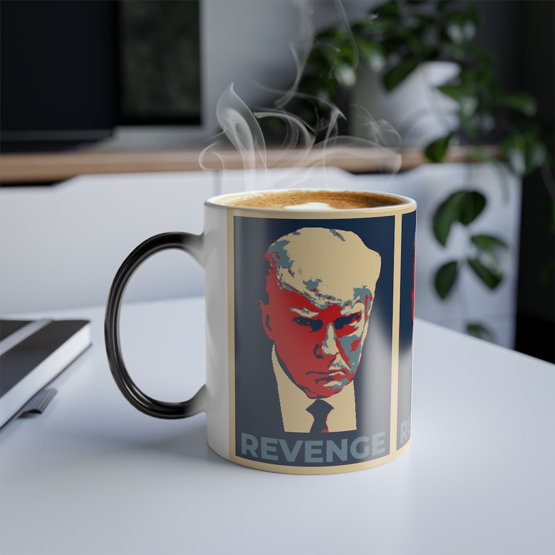 Donald Trump Mug Shot Coffee Mug, Color Changing Mug, Expressive ...