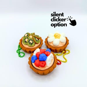 3D Printed Pie Fidget Keychain: Unique Clicker Toy